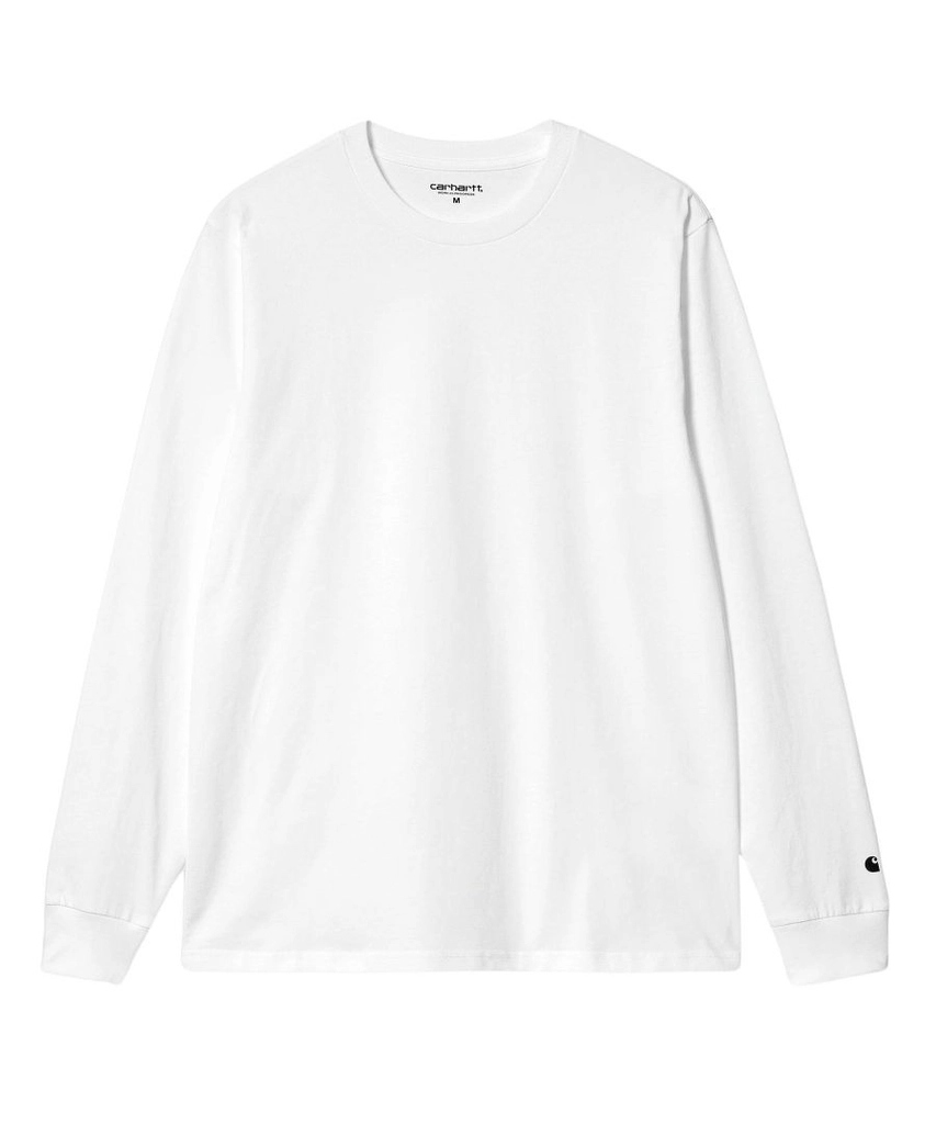 Carhartt WIP Mens Base Long Sleeve Top - White Cotton - Size 2XL